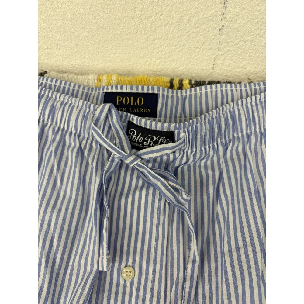 Polo Ralph Lauren Pajama Pants Mens 1XLT Blue/White Striped Lounge Sleepwear NWT